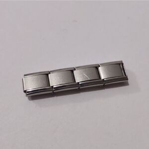 4 Blanks for‎ Italian Link Stainless Steel Nomination Style Charm Bracelet